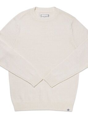 Long Wharf Jersey Stitch Seashell Crew Sweater
